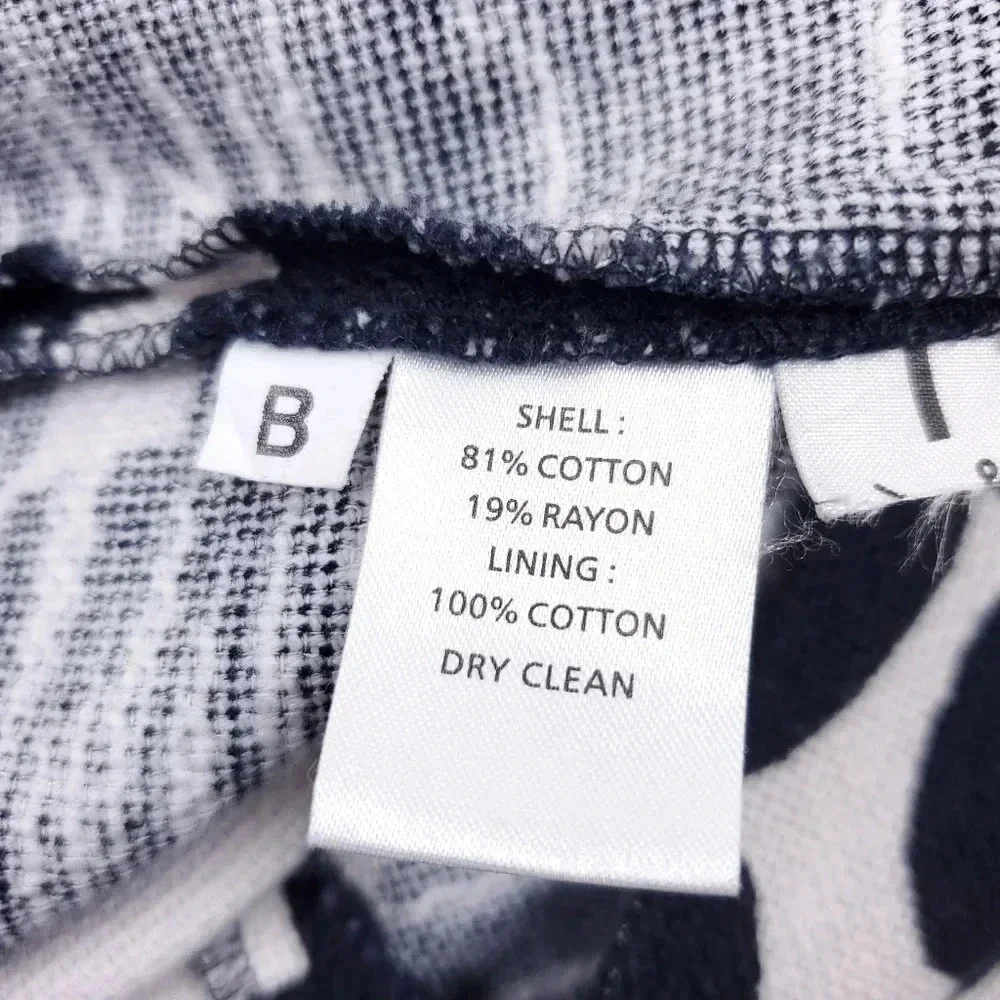 Loft Shift Dress Women's Size 6P Sleeveless Blue & White w/Pockets - Picture 13 of 13